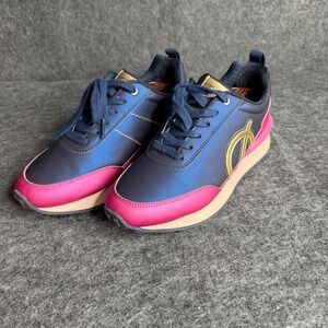 LOCI x Nicki Minaj Fusion Sneakers Metta‎ Magenta Vegan Leather Navy Gold EU 40